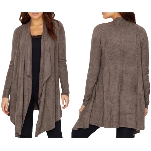 Barefoot Dreams Womens Brown Cozy Chic Lite Island Wrap Cardigan Size S/M - Picture 1 of 7